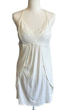 Babydoll Dress Lace V-neck Top Maurices Size L￼